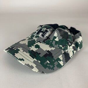 Hawaii Rainbow Warriors NCAA Green Black Digital Camo Strapback Adjustable Visor